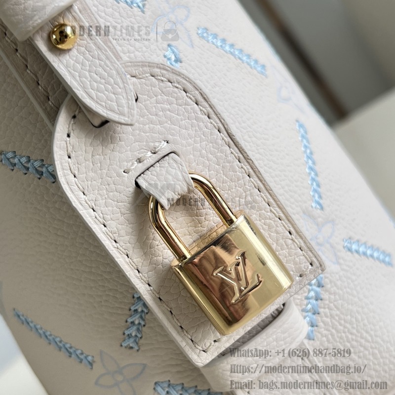 Louis Vuitton All In BB M28910 Monogram Empreinte Couture Leather Bucket Bag with Embossed Finish, LV Padlock and Removable Zip Pouch