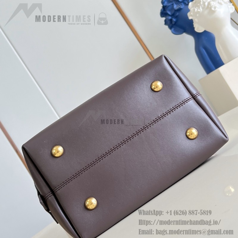 Louis Vuitton Hobo PM M29068 Flight Mode Bicolor Leather Shoulder Bag with Vintage Hardware and Removable Zip Pouch