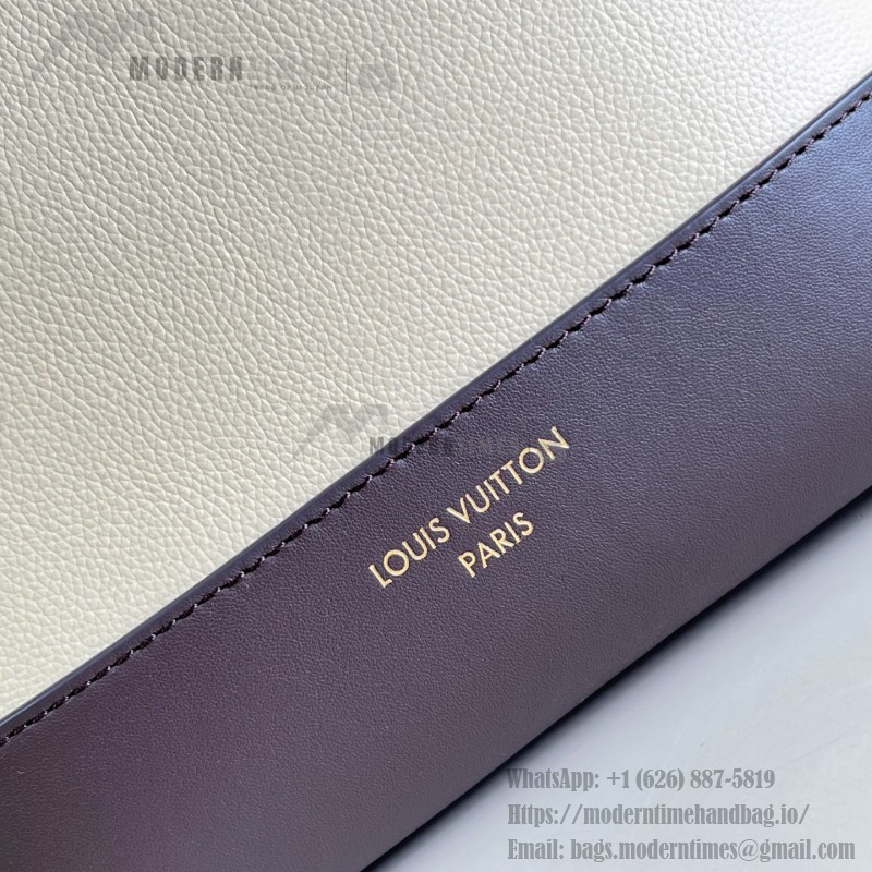 Louis Vuitton Hobo PM M29068 Flight Mode Bicolor Leather Shoulder Bag with Vintage Hardware and Removable Zip Pouch