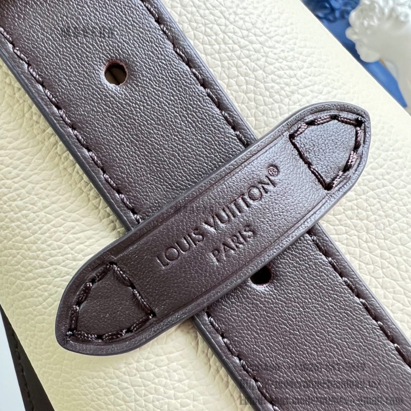 Louis Vuitton Hobo PM M29068 Flight Mode Bicolor Leather Shoulder Bag with Vintage Hardware and Removable Zip Pouch