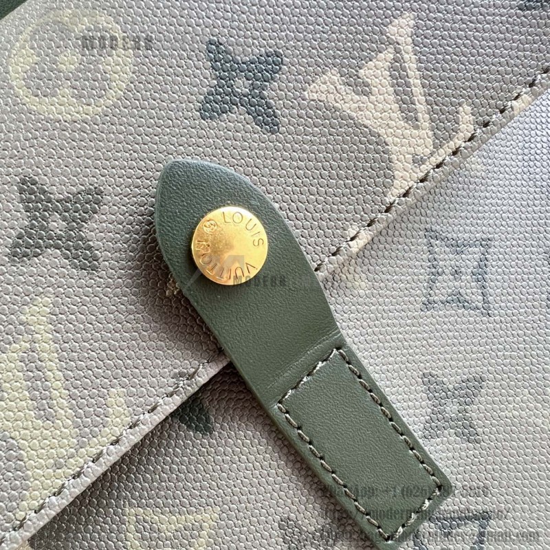 Louis Vuitton Keepall Bandoulière 45 M29158 Monogram Surplus Canvas Travel Bag with Embossed Woven-Effect Finish and Side Pockets