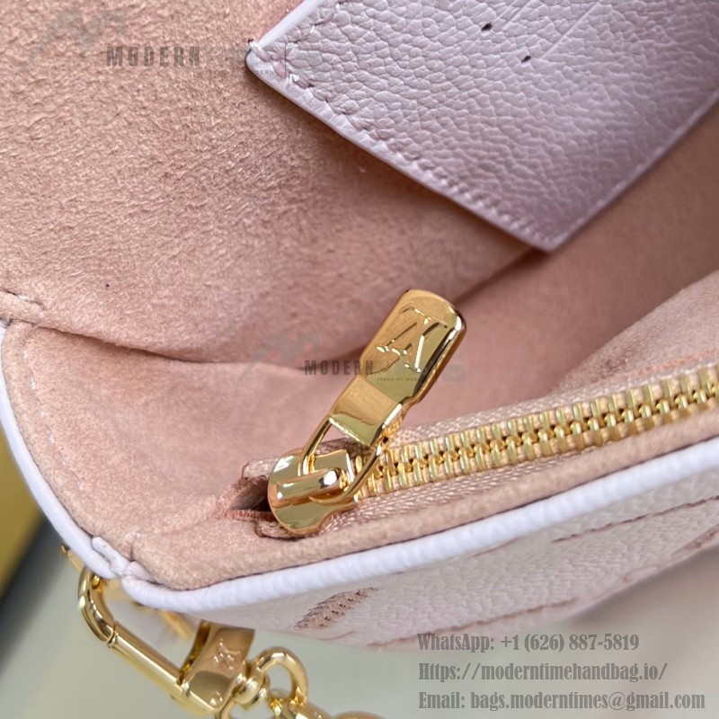  Louis Vuitton Wallet On Chain Ivy M29502 Monogram Empreinte Couture Leather Bag with Removable Gold Chain and Leather Strap
