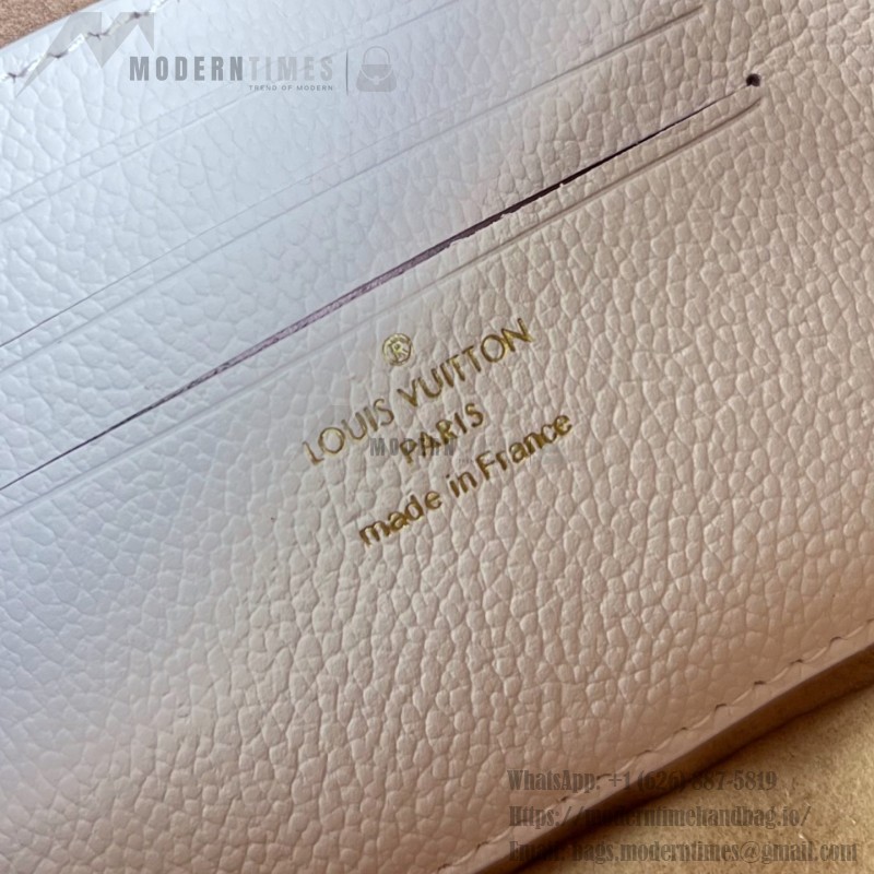  Louis Vuitton Wallet On Chain Ivy M29502 Monogram Empreinte Couture Leather Bag with Removable Gold Chain and Leather Strap