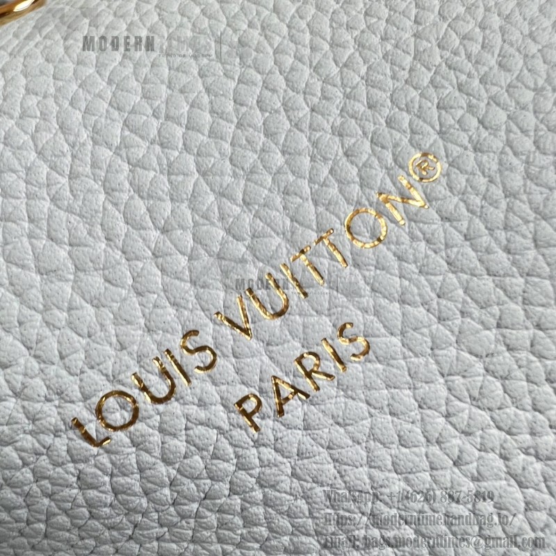 Louis Vuitton Neverfull Inside Out BB M28336 Reversible Leather Handbag with Heart Embroidery and Removable Zip Pouch