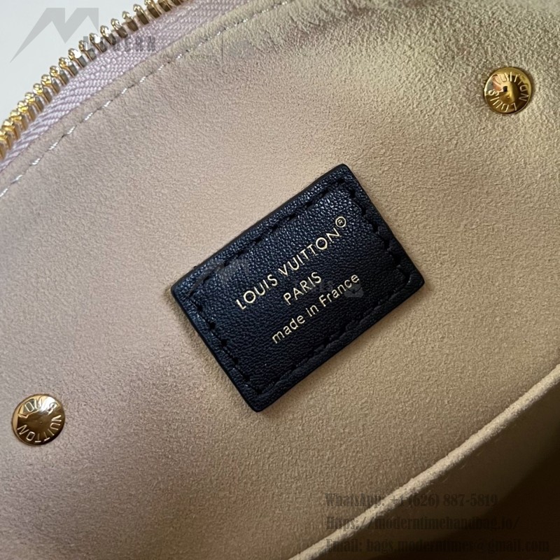 Louis Vuitton Speedy Bandoulière 22 Out Of The Trunk Monogram Canvas Replica Handbag with S-Lock and Leather Trim