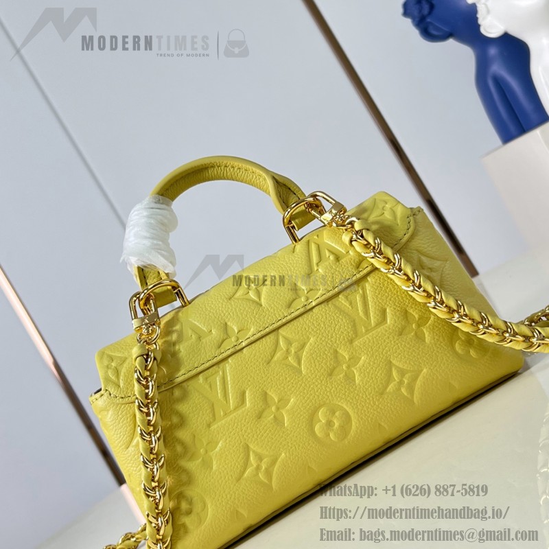 Louis Vuitton Nano Madeleine M29378 Monogram Empreinte leather handbag in Yellow and Purple
