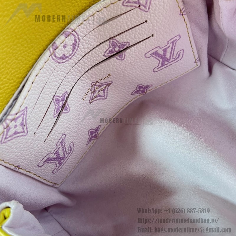 Louis Vuitton Nano Madeleine M29378 Monogram Empreinte leather handbag in Yellow and Purple