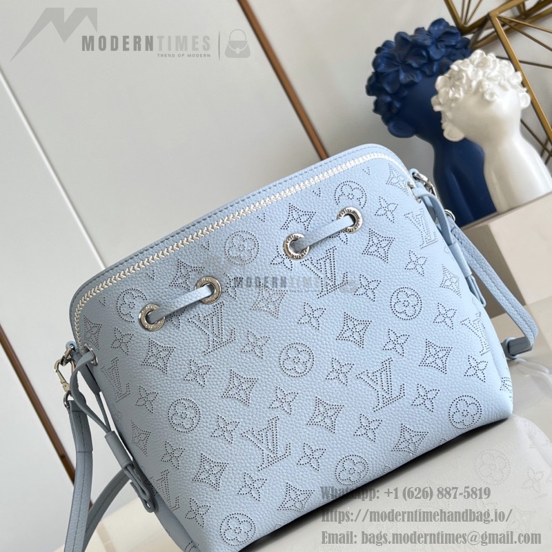 Louis Vuitton Bella Bag M28885 Monogram Mahina perforated leather handbag with braided chain