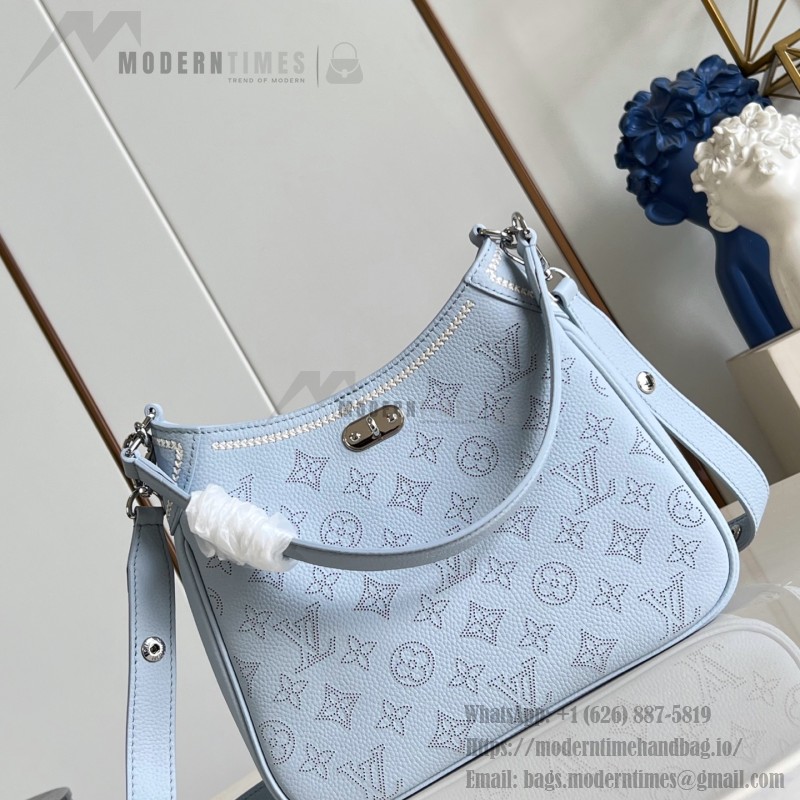 Louis Vuitton All Around Small Bag M28779 Light Blue Monogram perforated leather handbag