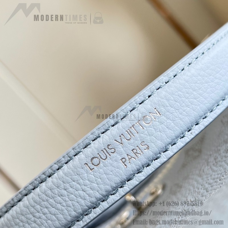 Louis Vuitton All Around Small Bag M28779 Light Blue Monogram perforated leather handbag