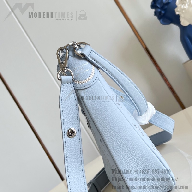 Louis Vuitton All Around Small Bag M28779 Light Blue Monogram perforated leather handbag