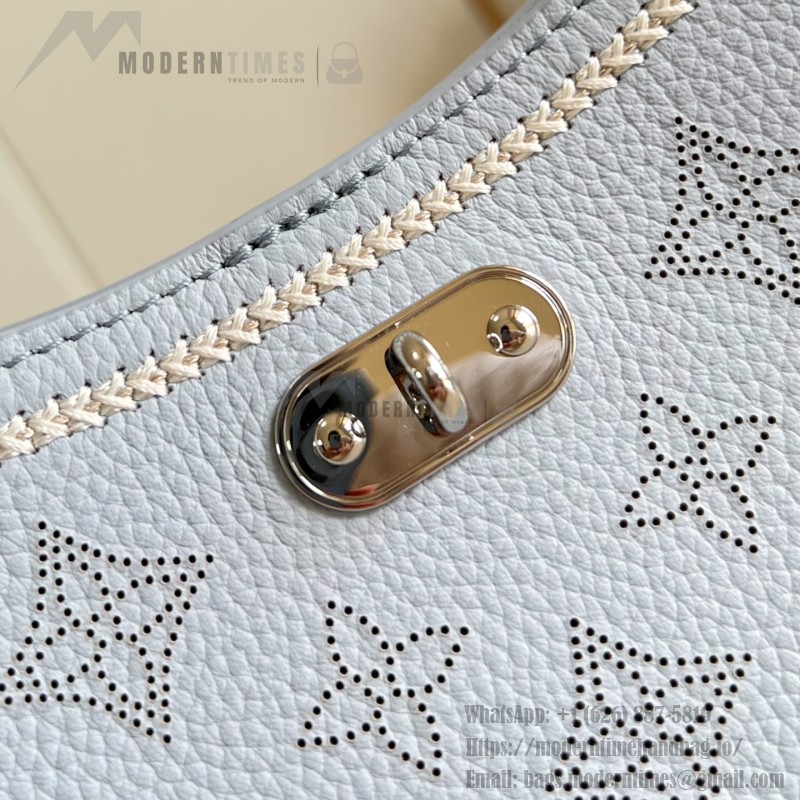 Louis Vuitton All Around Small Bag M28779 Light Blue Monogram perforated leather handbag