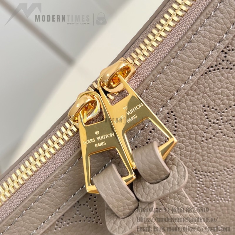Louis Vuitton Mahina Hand It All Small Bag M24255 perforated calf leather handbag with braided chain handle