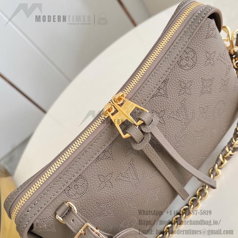 Louis Vuitton Mahina Hand It All Small Bag M24255 perforated calf leather handbag with braided chain handle