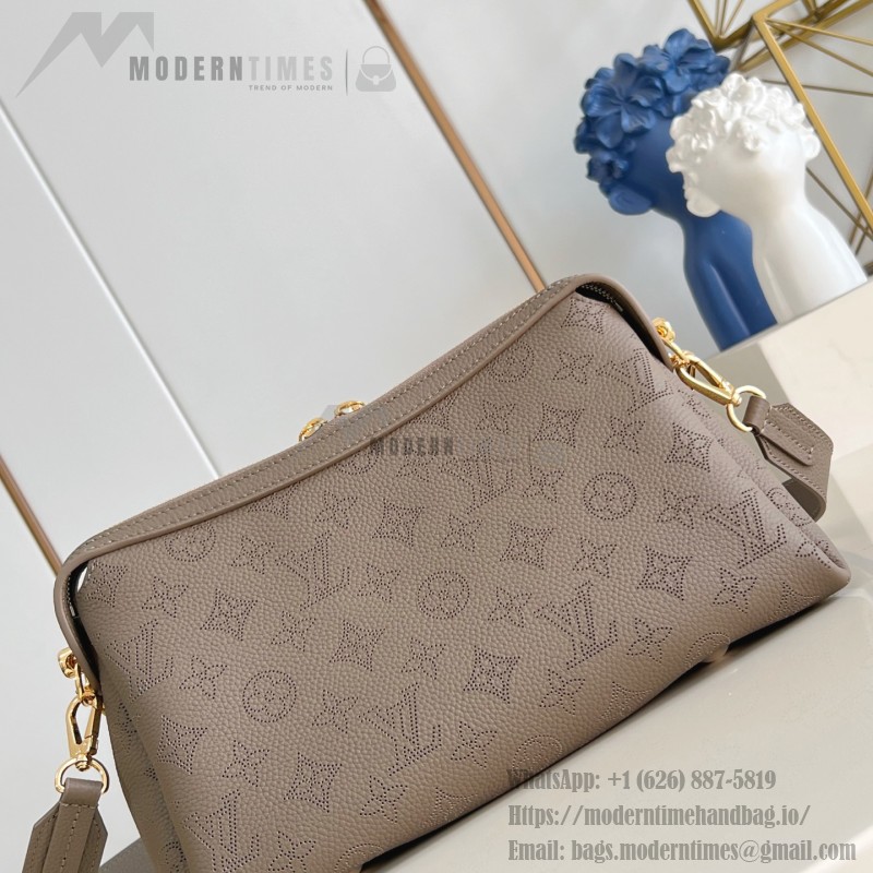 Louis Vuitton Mahina Hand It All Small Bag M24255 perforated calf leather handbag with braided chain handle