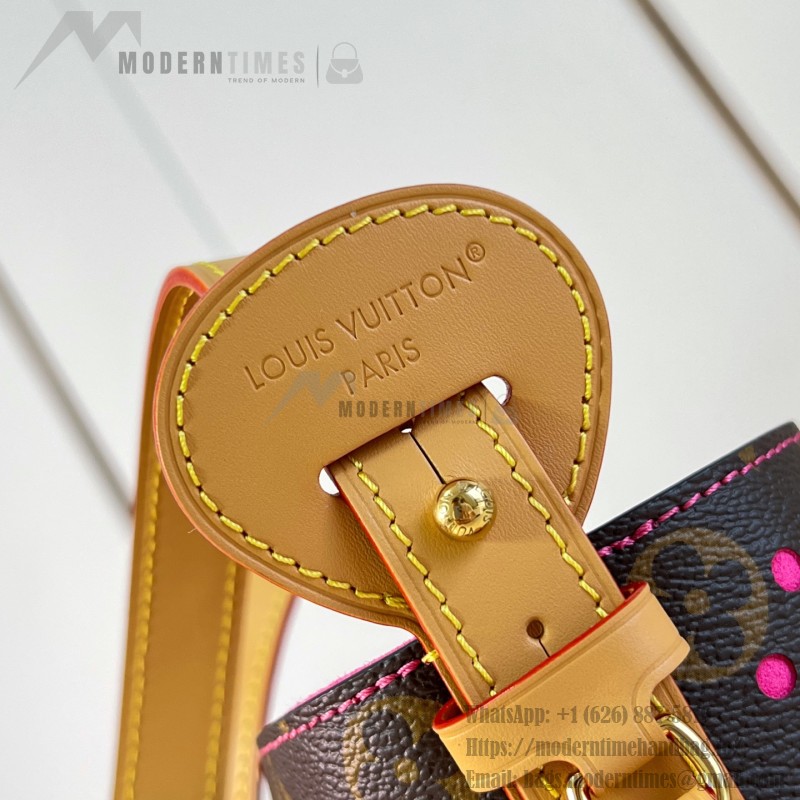 Louis Vuitton All In BB Bag M29075 Monogram Perfo canvas handbag with front pocket and padlock