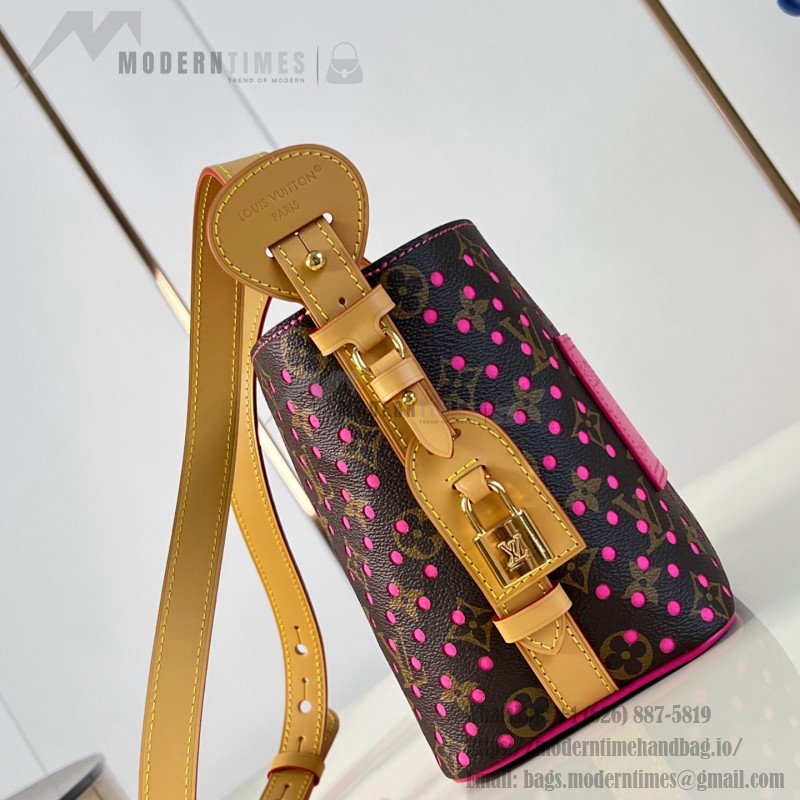 Louis Vuitton All In BB Bag M29075 Monogram Perfo canvas handbag with front pocket and padlock