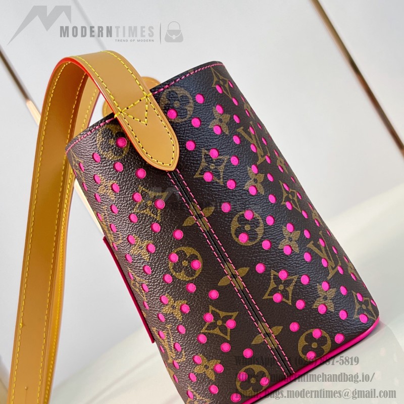 Louis Vuitton All In BB Bag M29075 Monogram Perfo canvas handbag with front pocket and padlock