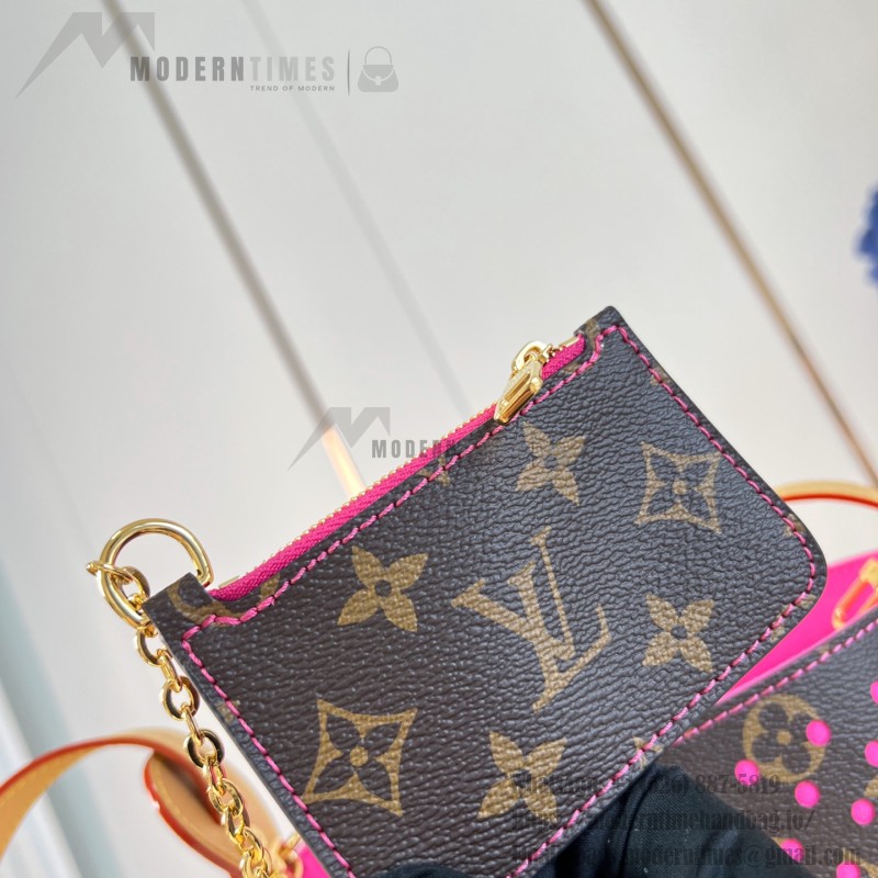 Louis Vuitton All In BB Bag M29075 Monogram Perfo canvas handbag with front pocket and padlock