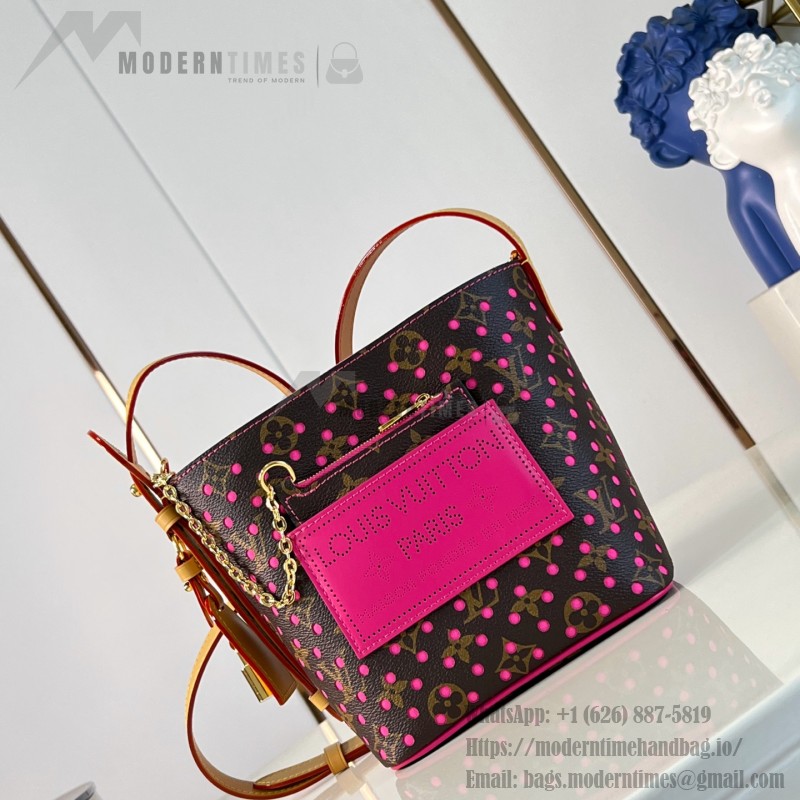 Louis Vuitton All In BB Bag M29075 Monogram Perfo canvas handbag with front pocket and padlock