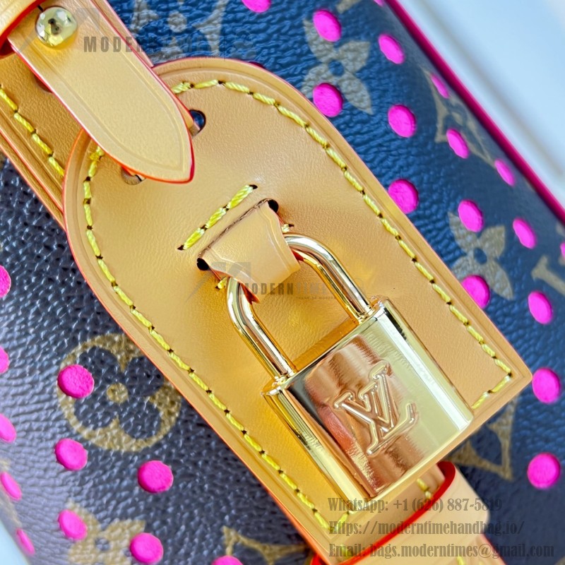 Louis Vuitton All In BB Bag M29075 Monogram Perfo canvas handbag with front pocket and padlock
