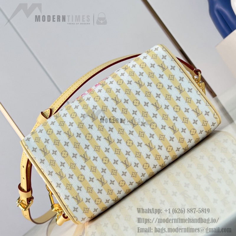 Louis Vuitton Speedy Bandoulière 20 M29459 LV Stamp canvas handbag with striped mini Monogram design