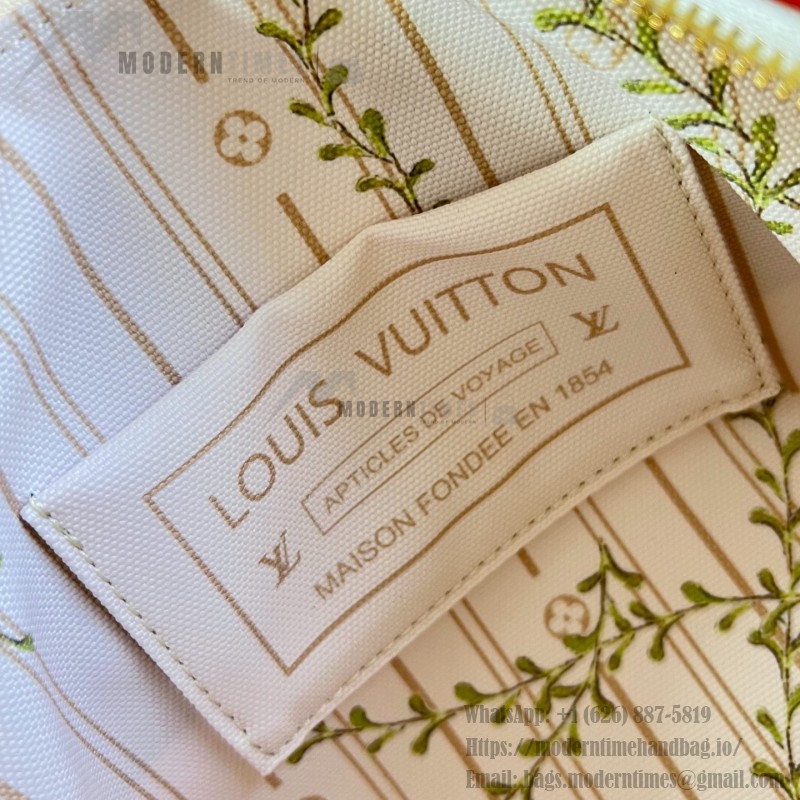 Louis Vuitton Speedy Bandoulière 20 M29459 LV Stamp canvas handbag with striped mini Monogram design