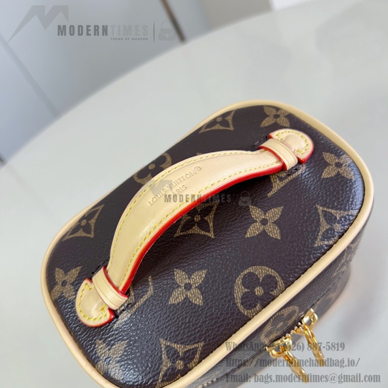 Louis Vuitton Speedy Bandoulière 20 M29459 LV Stamp canvas handbag with striped mini Monogram design