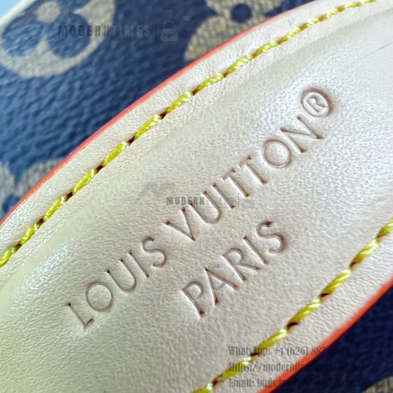 Louis Vuitton Speedy Bandoulière 20 M29459 LV Stamp canvas handbag with striped mini Monogram design