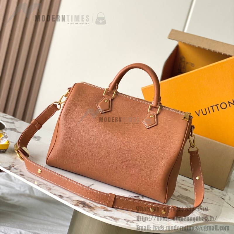 Louis Vuitton Speedy Soft 30 Lucky M24891 M24892 replica handbag in Black and Brown