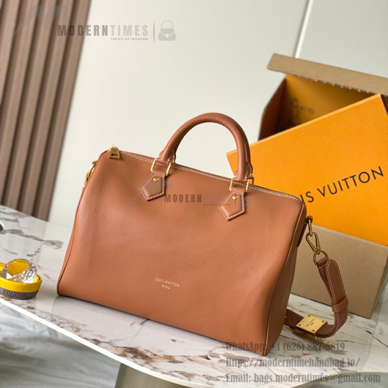 Louis Vuitton Speedy Soft 30 Lucky M24891 M24892 replica handbag in Black and Brown