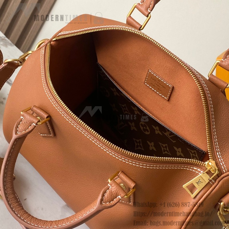 Louis Vuitton Speedy Soft 30 Lucky M24891 M24892 replica handbag in Black and Brown