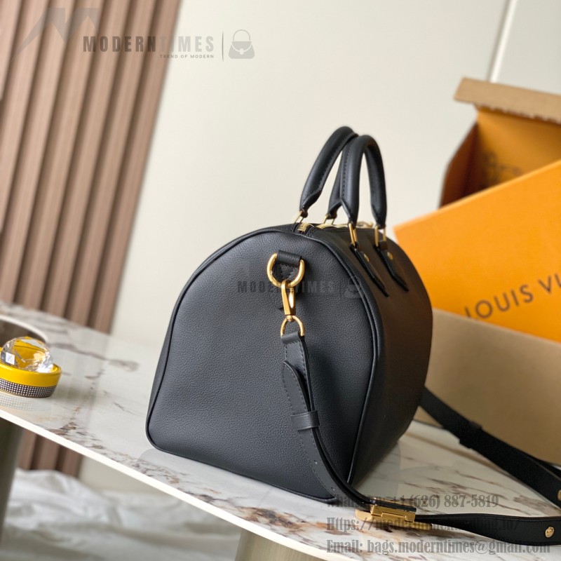 Louis Vuitton Speedy Soft 30 Lucky M24891 M24892 replica handbag in Black and Brown