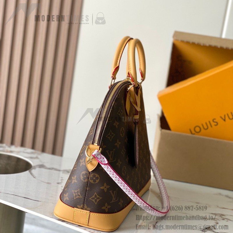 Louis Vuitton Rickshaw M27327 mini handbag replica MB163c version with premium fabric and steel hardware