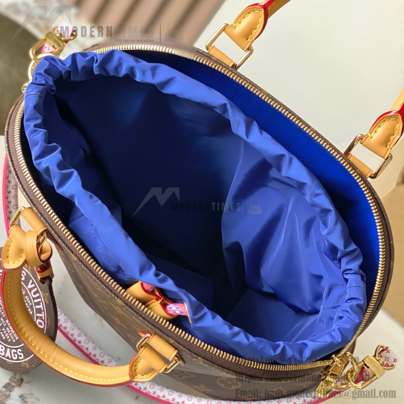 Louis Vuitton Rickshaw M27327 mini handbag replica MB163c version with premium fabric and steel hardware