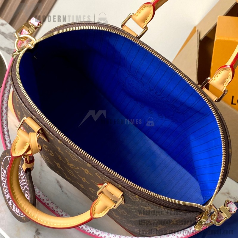 Louis Vuitton Rickshaw M27327 mini handbag replica MB163c version with premium fabric and steel hardware