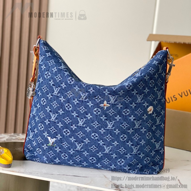 Louis Vuitton Vagabond Hobo M27555 replica handbag premium MB163c chip version 38cm