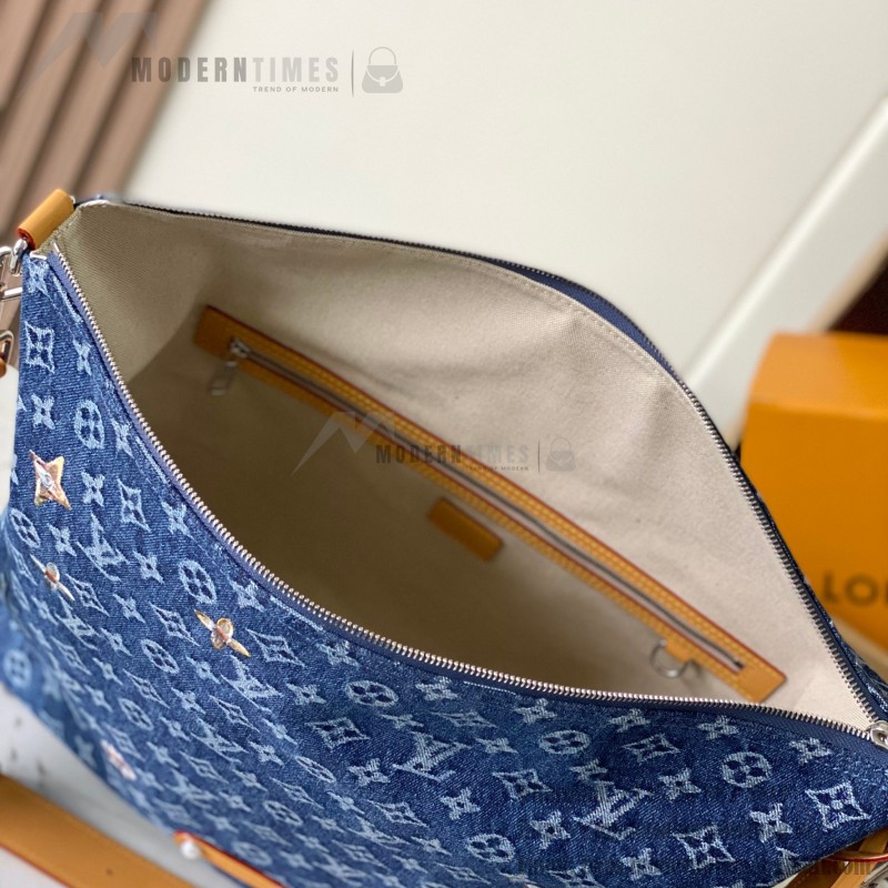 Louis Vuitton Vagabond Hobo M27555 replica handbag premium MB163c chip version 38cm