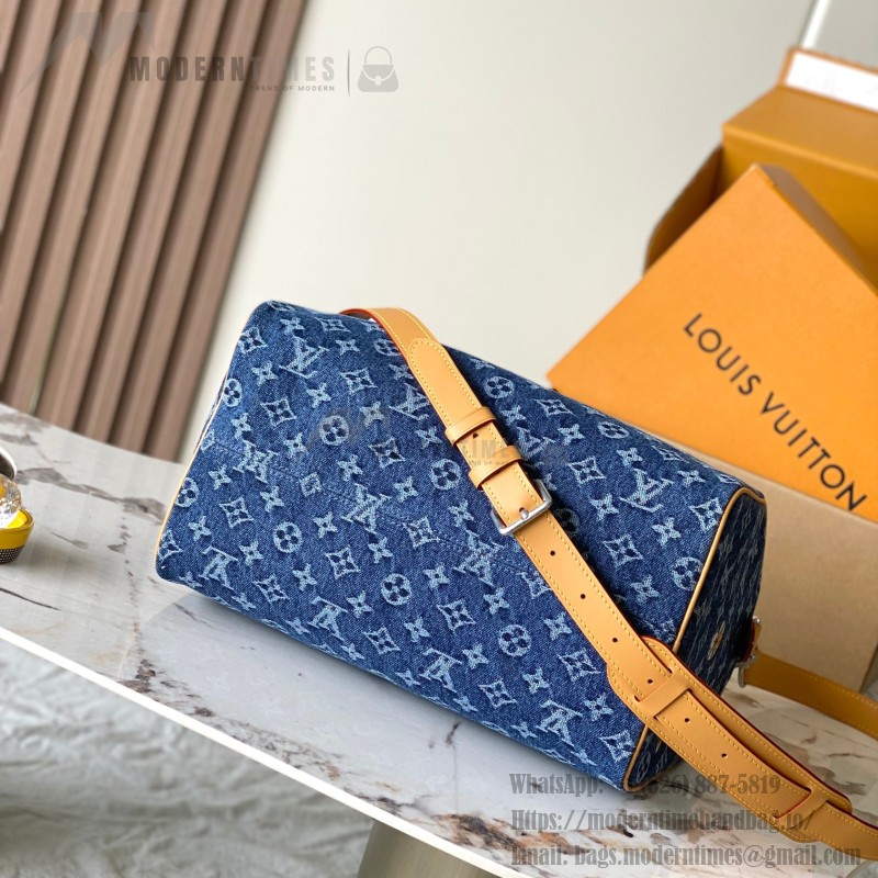 Louis Vuitton Speedy 30 Bandouliere M27556 replica handbag premium MB163c chip version