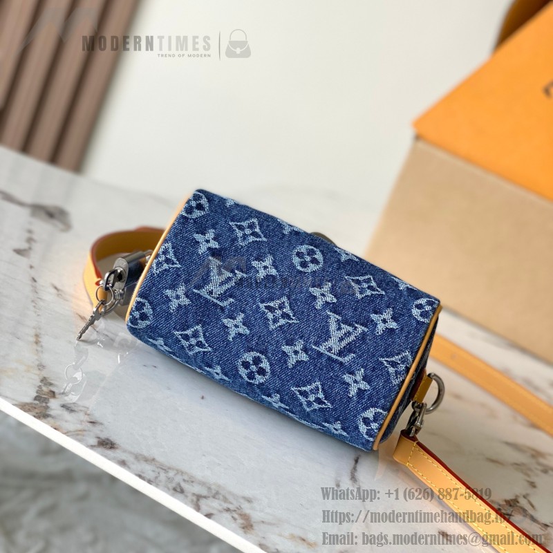 Louis Vuitton Speedy 18 Bandoulière M27557 inspired handbag in premium MB163c leather
