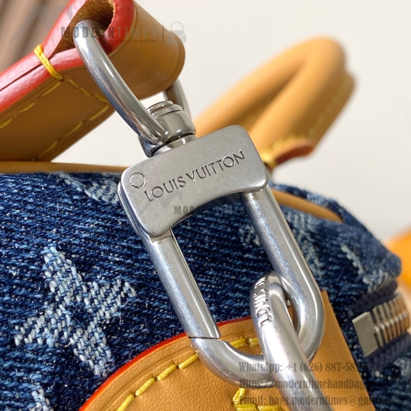 Louis Vuitton Speedy 18 Bandoulière M27557 inspired handbag in premium MB163c leather