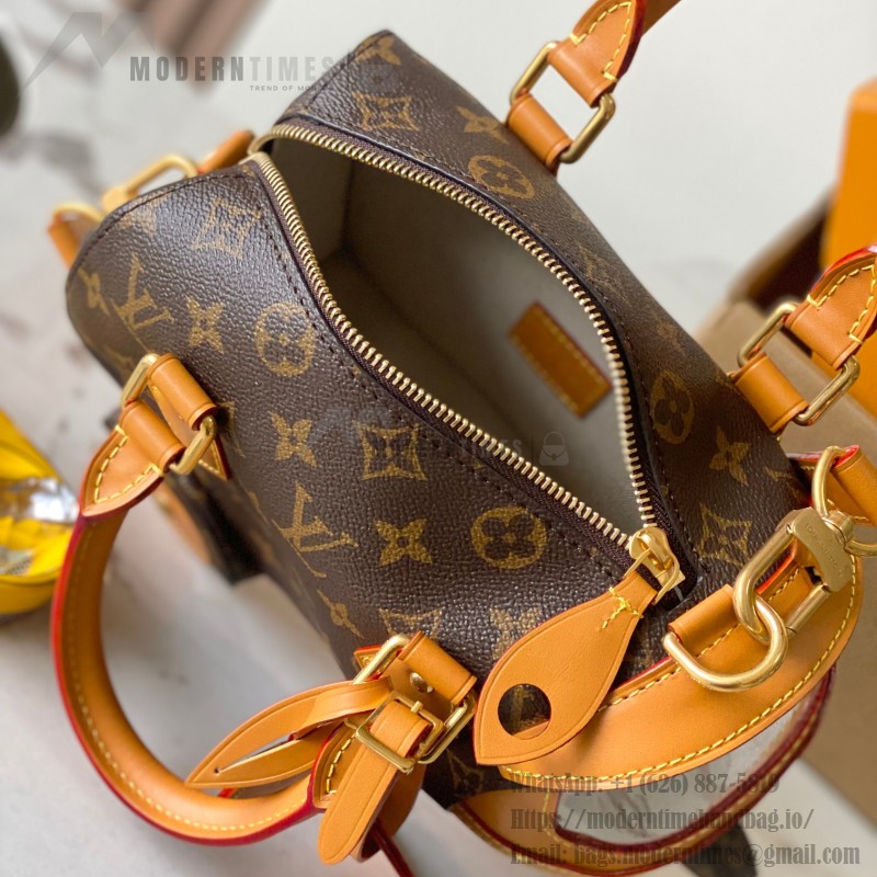 Louis Vuitton Rickshaw Mini M28020 inspired handbag in premium MB163c leather