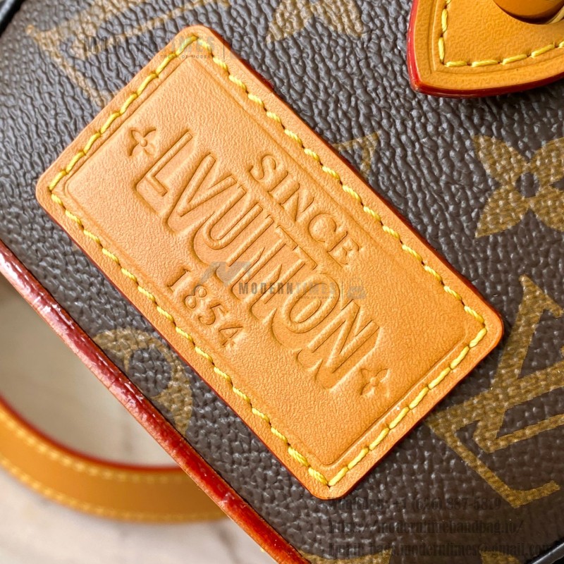 Louis Vuitton Rickshaw Mini M28020 inspired handbag in premium MB163c leather