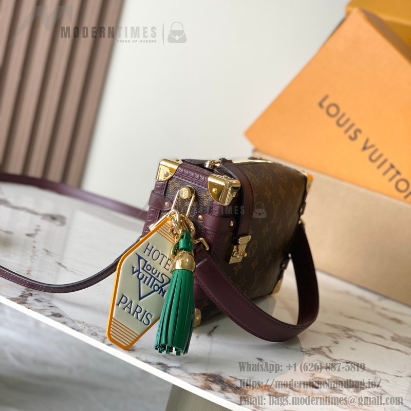  Louis Vuitton Getaway Side Trunk Medium M28569 Monogram inspired handbag in premium MB163C leather