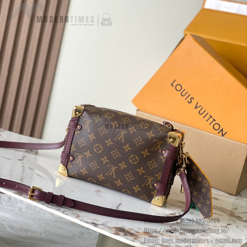  Louis Vuitton Getaway Side Trunk Medium M28569 Monogram inspired handbag in premium MB163C leather