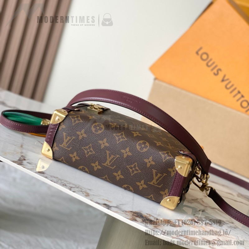  Louis Vuitton Getaway Side Trunk Medium M28569 Monogram inspired handbag in premium MB163C leather