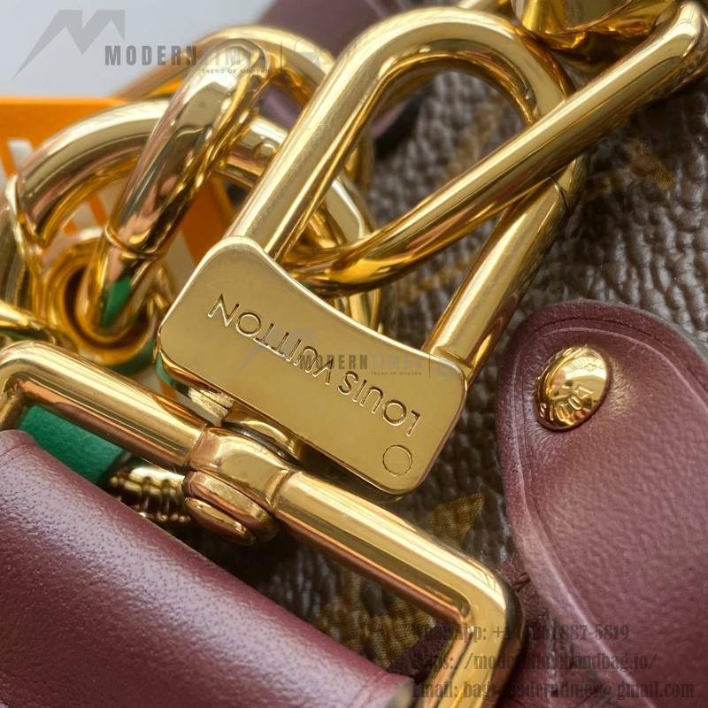  Louis Vuitton Getaway Side Trunk Medium M28569 Monogram inspired handbag in premium MB163C leather