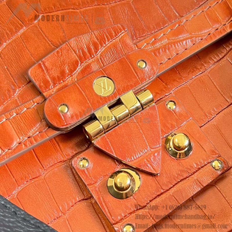 Louis Vuitton Peekaboo Speedy M30327 crocodile embossed leather FW26 handbag 26cm