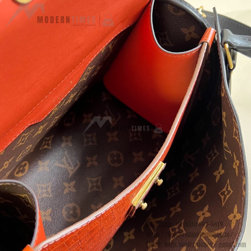 Louis Vuitton Peekaboo Speedy M30327 crocodile embossed leather FW26 handbag 26cm