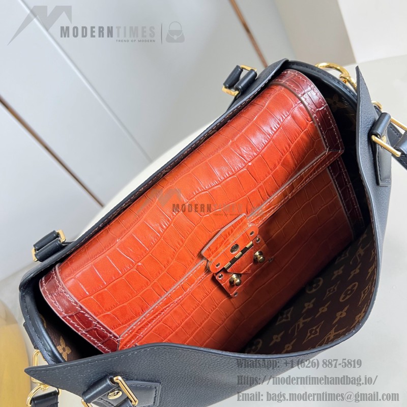 Louis Vuitton Peekaboo Speedy M30327 crocodile embossed leather FW26 handbag 26cm